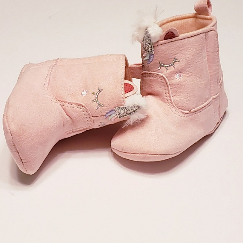Baby girl unicorn boots